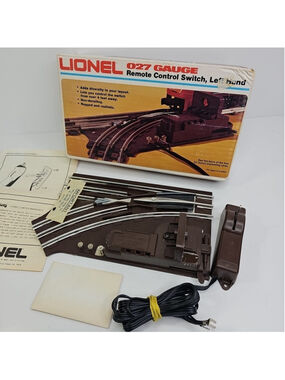Lionel O-27 Gauge 6-5121 Remote Control Switch Left Hand, Open Box